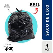 Saco De Lixo 0,06 Resistente Com 4Kg - Saco De Lixo 0,06 Resistente Com 4Kg -