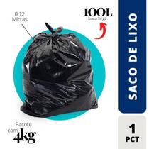 Saco De Lixo 0,12 Super Reforçado Com 4Kg