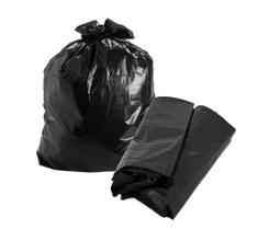 Saco de lixo 100 litros 0,8 micras pct com 100 un preto