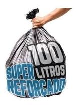 Saco De Lixo 100 Litros 100 Un Preto Super Reforçado