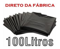 Saco De Lixo 100 Litros 100 Unidade Resistente P/entrega