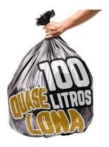 Saco De Lixo 100 Litros 300 Un Preto Quase Lona