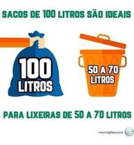 - Saco De Lixo 100 Litros 300un Preto Reforçado