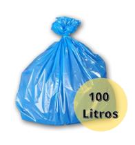Saco De Lixo 100 Litros Azul C/100 Unidades