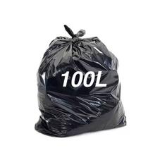 Saco De Lixo 100 Litros Leve 100 Unidades Preto