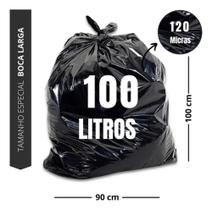 Saco De Lixo 100 Litros Preto Grosso Pct 4 Kg Uso Pesado Ultra Reforçado - Medital