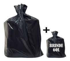 Saco De Lixo 100 Litros Reforçado 100unid + Brinde 60l Saco De Lixo 100 Litros Reforçado 100unid + Brinde 60l