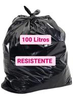 Saco De Lixo 100 Litros Resistente 100 Unidades