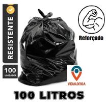 Saco De Lixo 100 Litros Resistente Reforçado com 100 unidades P4