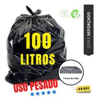 Saco De Lixo 100 Litros Uso Pesado Bem Reforçado Grosso