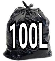 Saco De Lixo 100l Preto Resistente 500 Unidades