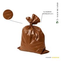 Saco De Lixo 100l Reforçado Marrom 100 Und Kit 200un Saco De Lixo 100l Reforçado Marrom 100 Und Kit 200un