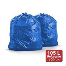 Saco de Lixo 105 Litros Azul M5 Reforçado 100un Plast Veneza