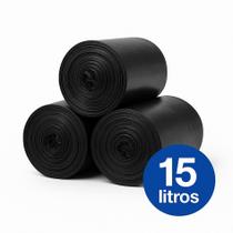 Saco de Lixo 15 L Reforçado Pia Banheiro Cozinha ,1 Rolo com 60 Un Saco de Lixo 15 L Reforçado Pia Banheiro Cozinha ,1 Rolo com 60 Un