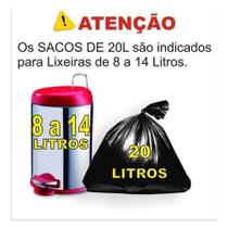 Saco De Lixo 15 Litros Preto 100 Unidades Fabricante