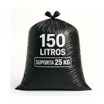 Saco De Lixo 150 Litros Reforçado Grosso Antiviral Antimicrobiano Antifúngico Preto Saco De Lixo 150 Litros Reforçado Grosso Antiviral Antimicrobiano Antifúngico Preto