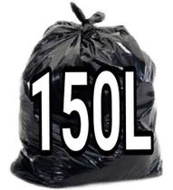 Saco De Lixo 150 Litros Super Reforçado Preto 50Un