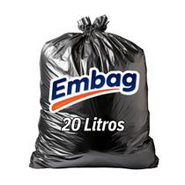 Saco de Lixo 20 Litros Reforçado 100 Unidades Embag