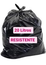 Saco de Lixo 20 Litros Resistente 100 Unidades