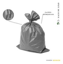 Saco De Lixo 200 L Reforçado Cinza 50 Und Saco De Lixo 200 L Reforçado Cinza 50 Und