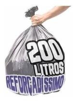 Saco De Lixo 200 Litros 100 Un Cinza Reforçadíssimo
