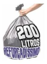 Saco De Lixo 200 Litros 100 Un Cinza Reforçadíssimo