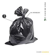 Saco De Lixo 200 Litros Mega Reforçado- P10 - 100 Unidades