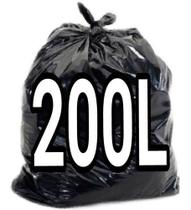 Saco De Lixo 200 Litros Preto 100Un Resistente Saco De Lixo 200 Litros Preto 100Un Resistente
