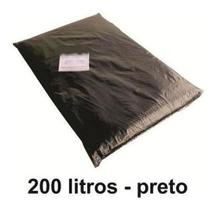 Saco De Lixo 200 Litros Preto 200l Reforçado 0,2 Micra 15 Kg