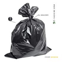 Saco de Lixo 200L P12 Mega Forte 50 Unidades Preto 0,12 Micras Higipack