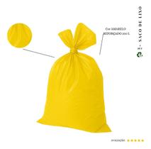 Saco De Lixo 200l Reforçado Amarelo 100 Und Kit 200un Saco De Lixo 200l Reforçado Amarelo 100 Und Kit 200un