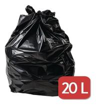 Saco De Lixo 20l Litros Preto Resistente - 100 Unidades Saco De Lixo 20l Litros Preto Resistente - 100 Unidades