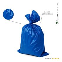Saco De Lixo 20l Reforçado Azul 100 Und Kit 200un Saco De Lixo 20l Reforçado Azul 100 Und Kit 200un