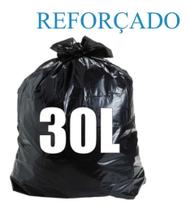 Saco De Lixo 30 Litros Reforçado Preto Com 10 Unidades Saco De Lixo 30 Litros Reforçado Preto Com 10 Unidades