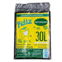 Saco de lixo 30 lts oxi-bio reforcado com 10uni