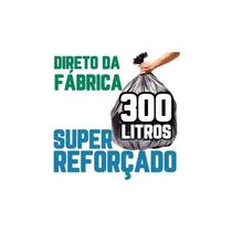Saco De Lixo 300 Litros 200 Un Preto Super Reforçado
