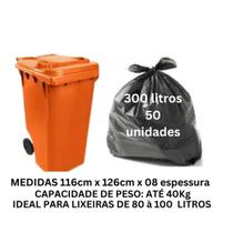 Saco de lixo 300 litros