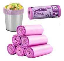 Saco De Lixo 30l Perfumado Lavanda Neutraliza Odor