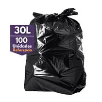 Saco de Lixo 30l Reforçado para Cesto de Lixo 100 Unidades