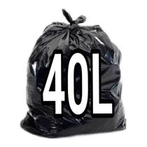 Saco De Lixo 40 Litros Preto 100 Unid Resistente Fabricante