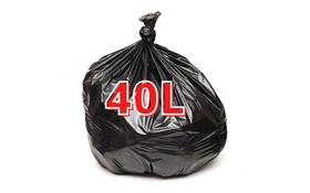Saco De Lixo 40 Litros Preto C/100 Unidades