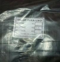 Saco De Lixo 40 Litros Preto Com 100 Unidades Resistente