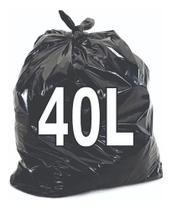 Saco De Lixo 40 Litros Resistente 100 Unidades