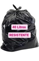 Saco de Lixo 40 Litros Resistente 100 Unidades - M.A Plásticos