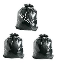 Saco De Lixo 40lts Preto Resistente 60x60 Pcte 100 Un Saco De Lixo 40lts Preto Resistente 60x60 Pcte 100 Un