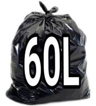 Saco De Lixo 50 Litros Preto 100Un