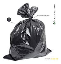 Saco De Lixo 50 Litros Super Reforçado Preto - 50 Unidades