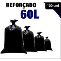 Saco de lixo 60 litros 100 unidades