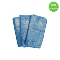 Saco de lixo 60 litros Azul Tono Vale com 100 unidades