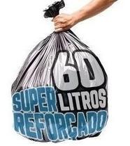 Saco De Lixo 60 Litros Boca Larga Super Reforçado Com 5Kg